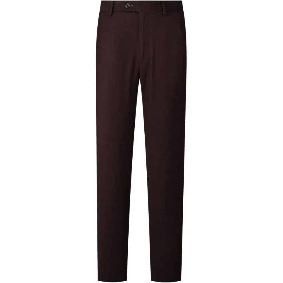 佛朗尼·齐拉 直筒通勤百搭休闲裤 男款 紫棠色