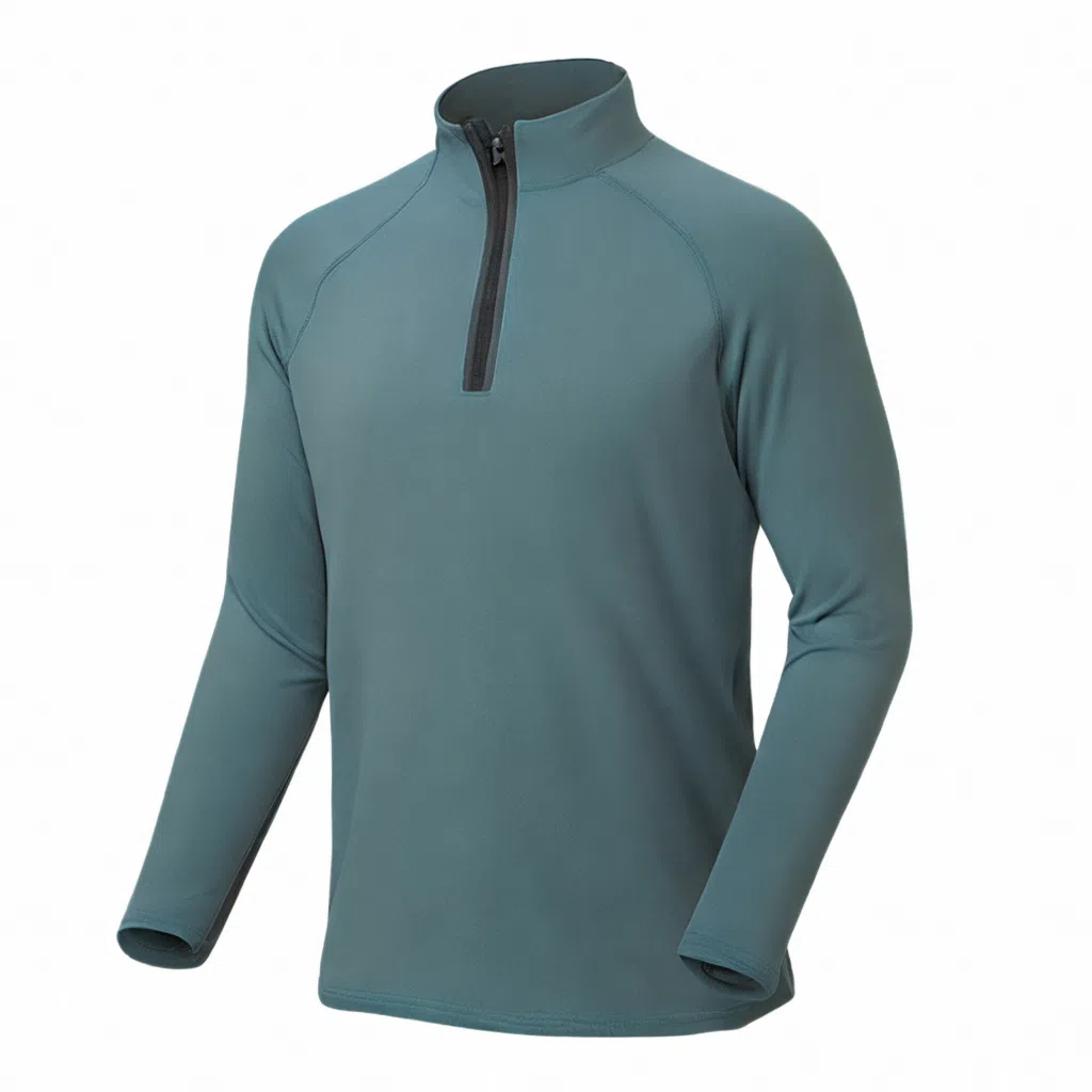 浪莎 速干户外保暖休闲运动长袖立领时尚健身衣 男款