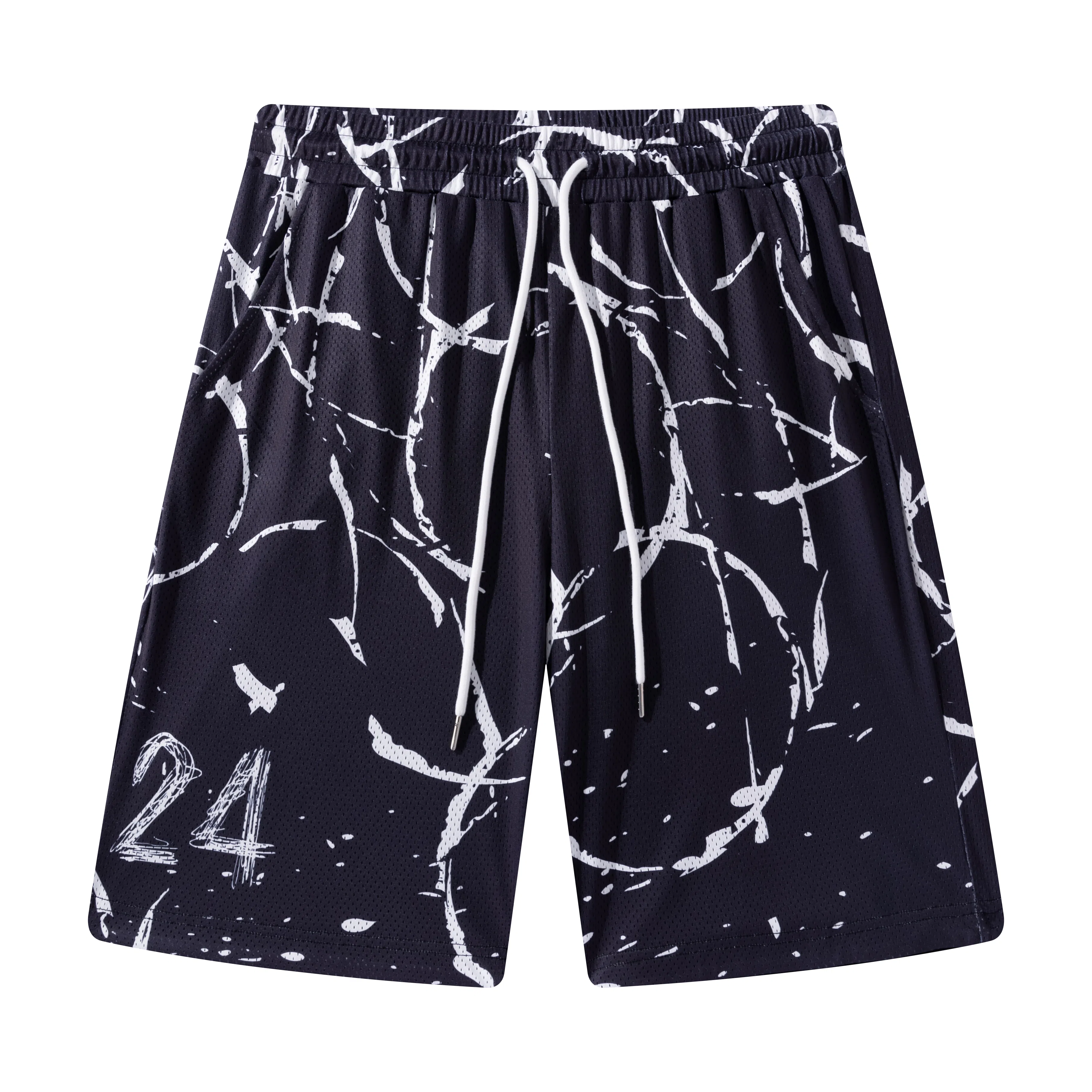FireMonkey Retro Basketball Shorts Black