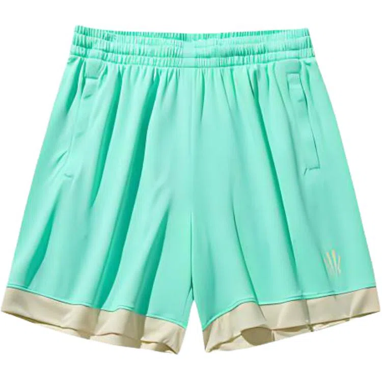 超级安踏 凯里·欧文系列 拼色中腰透气百搭宽松运动短裤 男女同款 童话绿