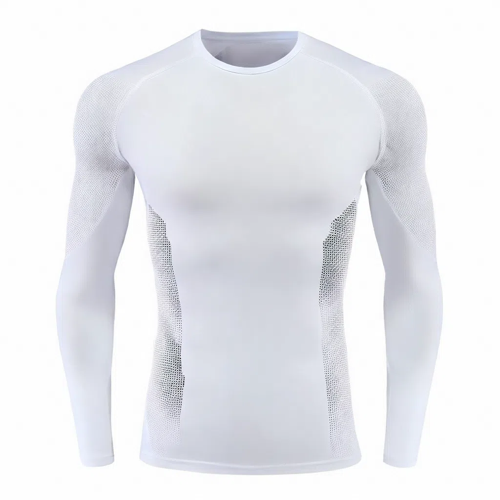 浪莎 压缩衣速干紧身运动长袖健身衣 男款