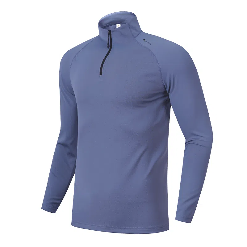 步锐特 速干长袖跑步运动骑行训练立领健身衣 男女同款