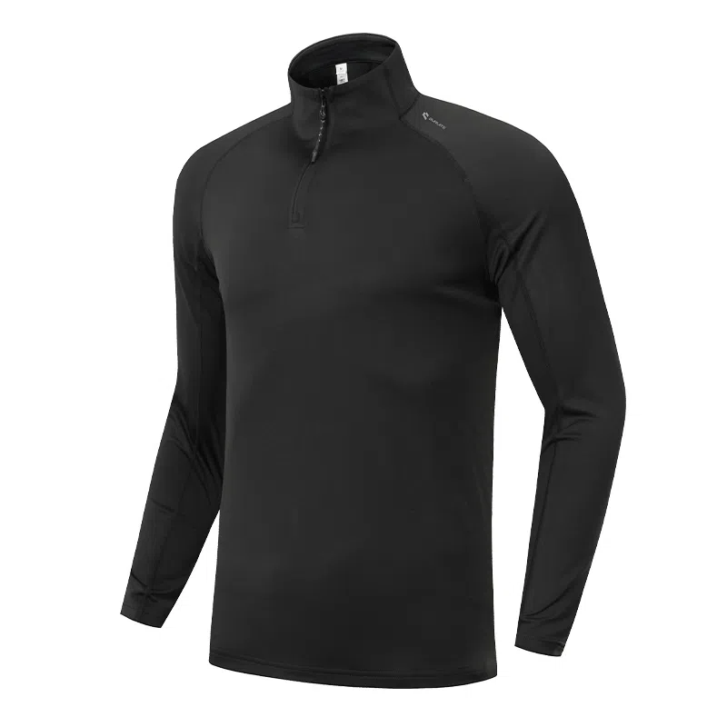 步锐特 速干长袖跑步运动骑行训练立领健身衣 男女同款