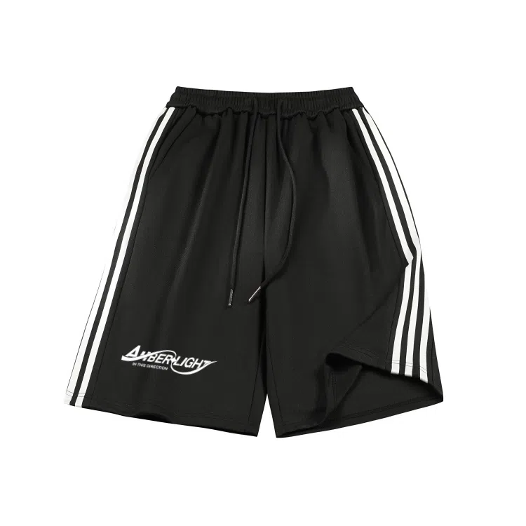 Amber Light Striped Casual Shorts