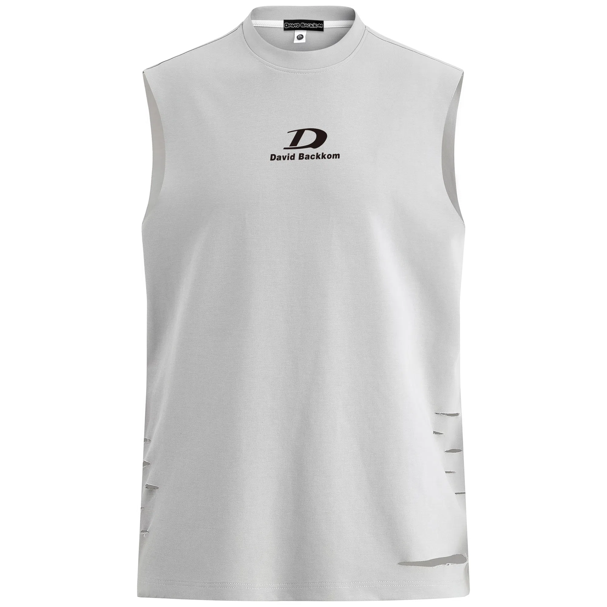 大卫贝肯 美式字母印花无袖宽松百搭背心 男女同款