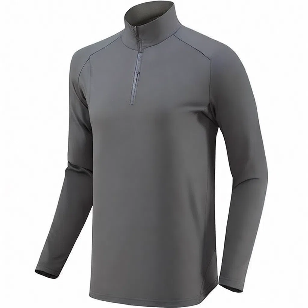 浪莎 半拉链速干透气运动户外跑步健身衣 男款