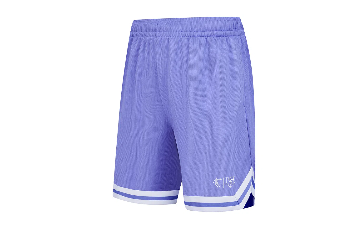 乔丹 美式网眼速干宽松五分篮球裤 男款 佩斯利紫