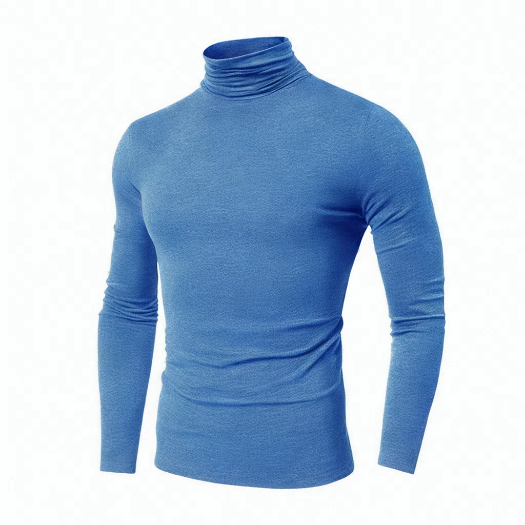 浪莎 长袖欧美运动高领休闲健身衣 男款