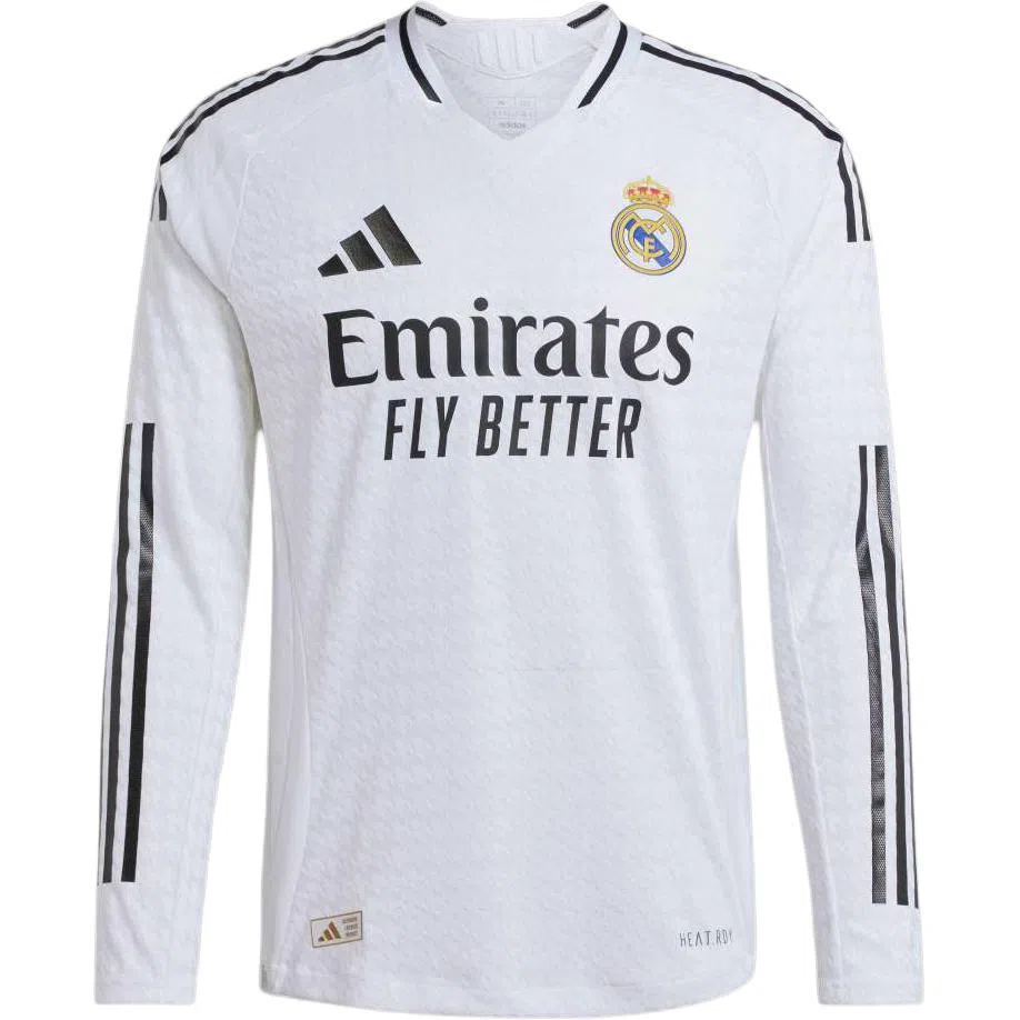 adidas REAL MADRID 2425 LONG SLEEVE HOME AUTHENTIC JERSEY