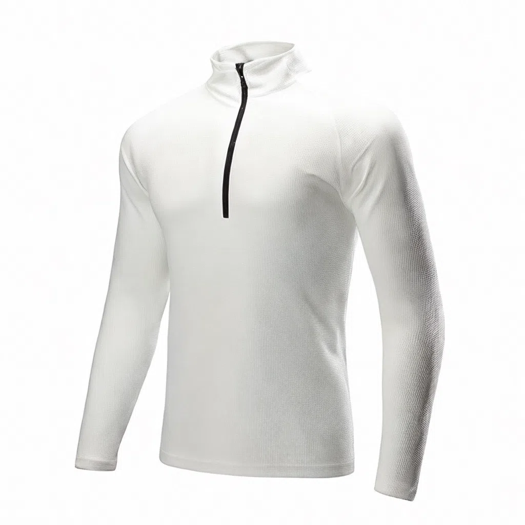 浪莎 速干运动上衣半拉链立领长袖健身衣 男款