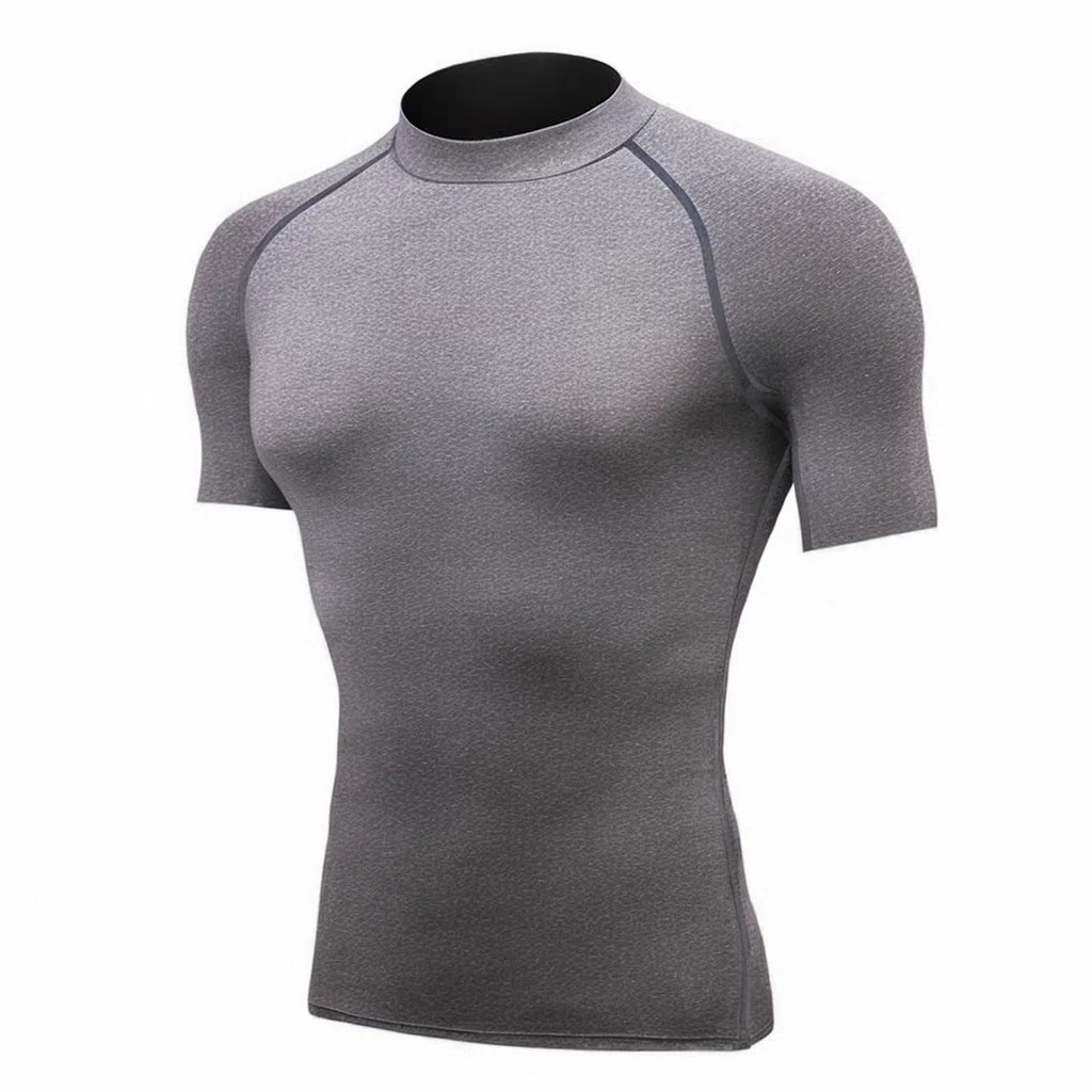 浪莎 圆领男士短袖运动跑步健身衣 男款