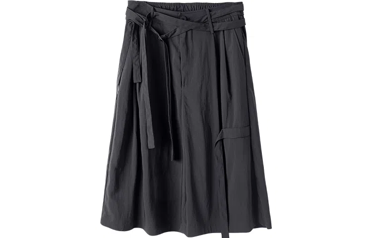 幻象者 原创设计直筒宽松复古中腰五分休闲短裤 男女同款 黑色