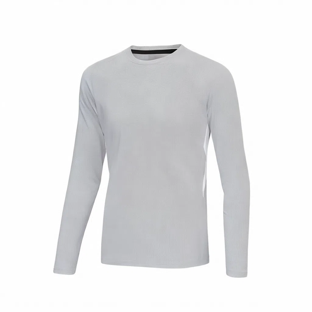 浪莎 运动跑步速干衣冰丝亲肤长袖健身衣 男款