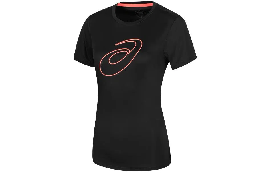 Asics Logo Crewneck T-Shirt Black