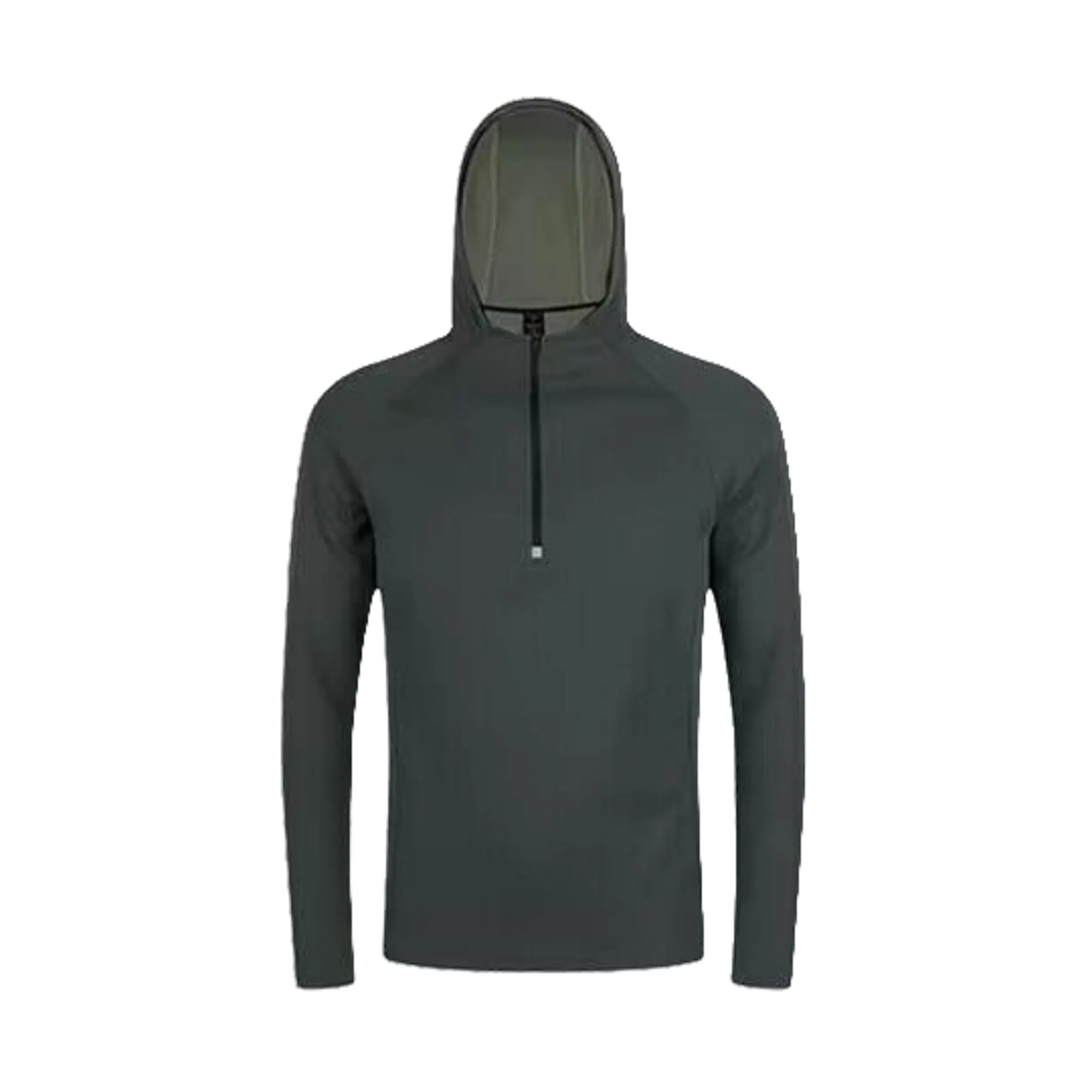 浪莎 连帽半拉链长袖户外跑步健身衣 男款