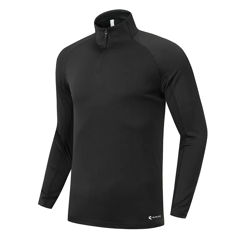 步锐特 户外跑步训练速干透气休闲立领半拉链运动长袖健身衣 男款