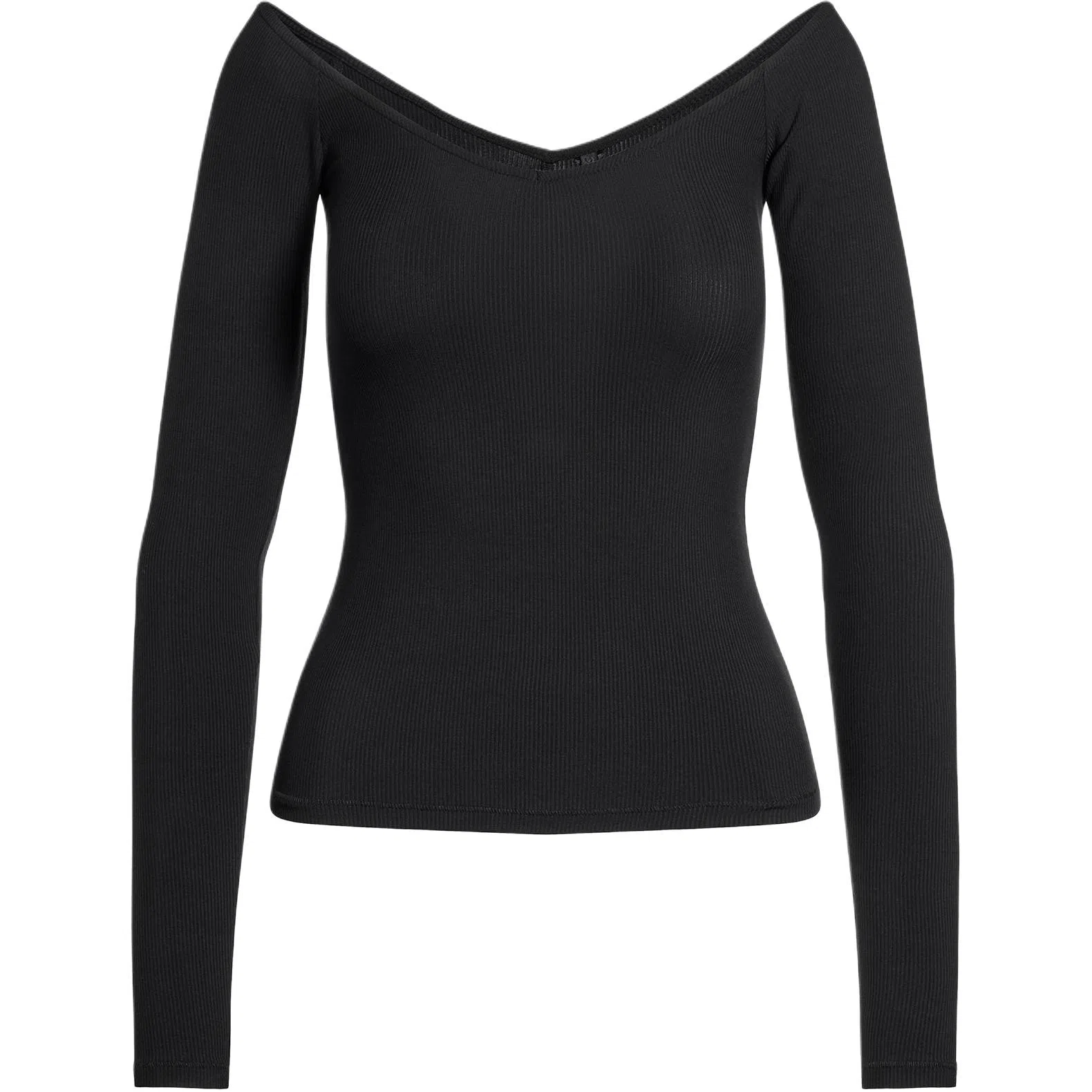 SKIMS SOFT LOUNGE OFF THE SHOULDER TOP T ONYX