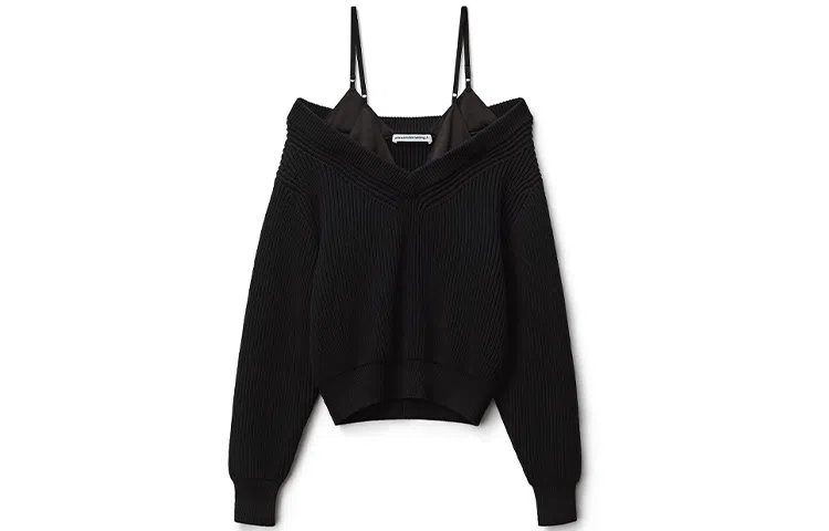 Alexander Wang SS22 Satin Strap Sweater