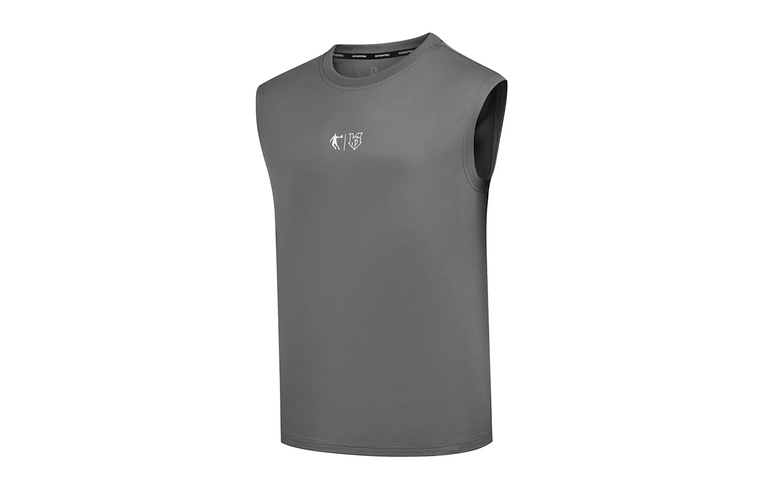 乔丹 纯色运动套头无袖篮球背心 男款 板岩灰