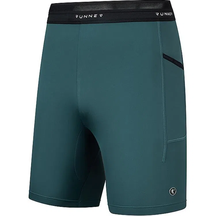 乔丹 拼色字母中腰舒适透气五分运动短裤 男款 暗夜绿