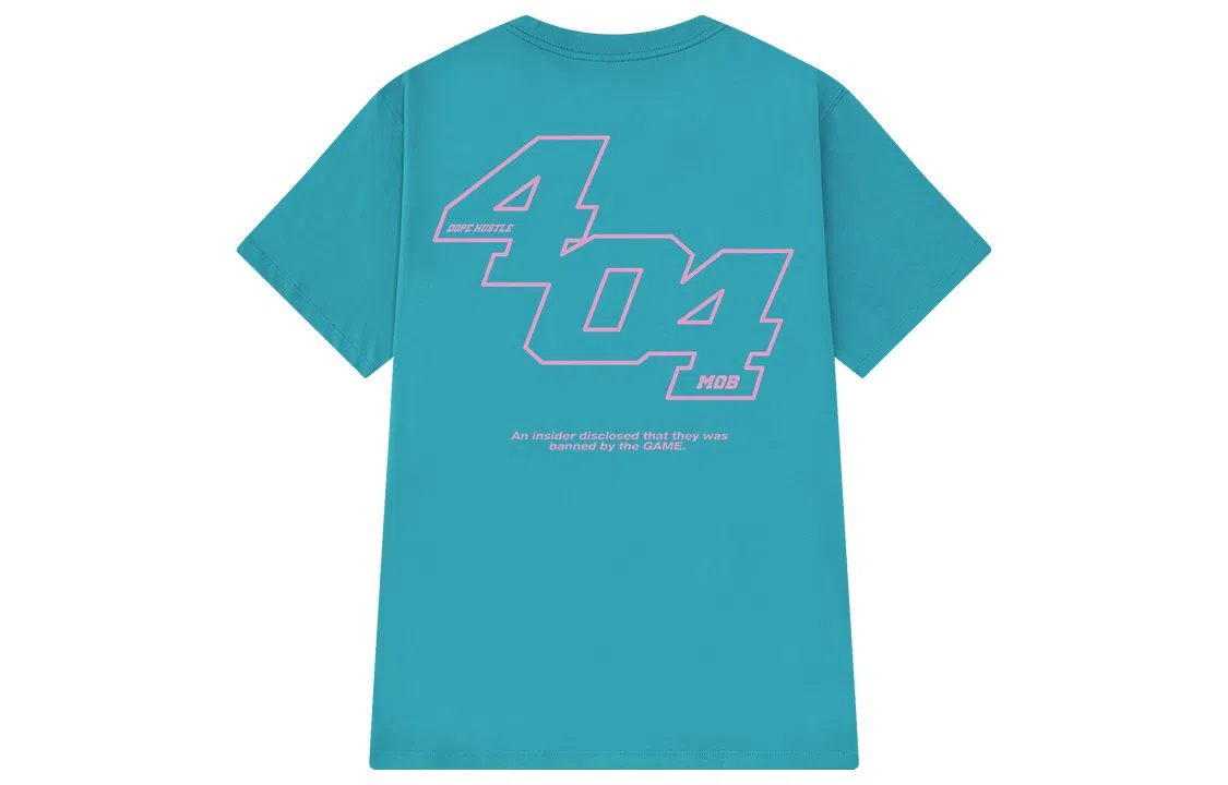 404MOB GANG Logo Print T-Shirt
