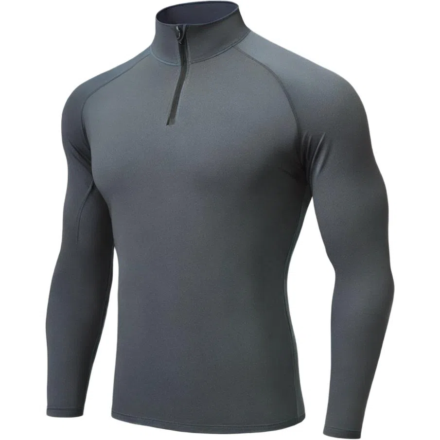 浪莎 高领运动篮球跑步健身衣 男款