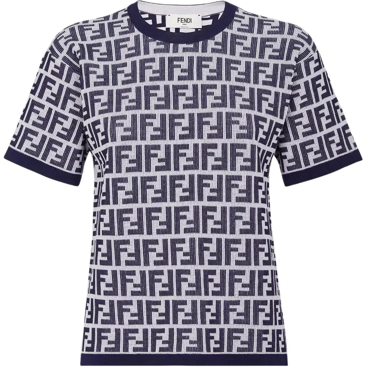 FENDI Navy Blue Cotton Jumper