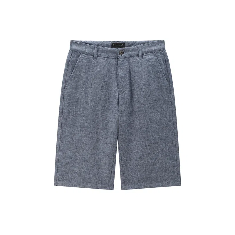 佐丹奴 纯色百搭舒适五分休闲短裤 男款