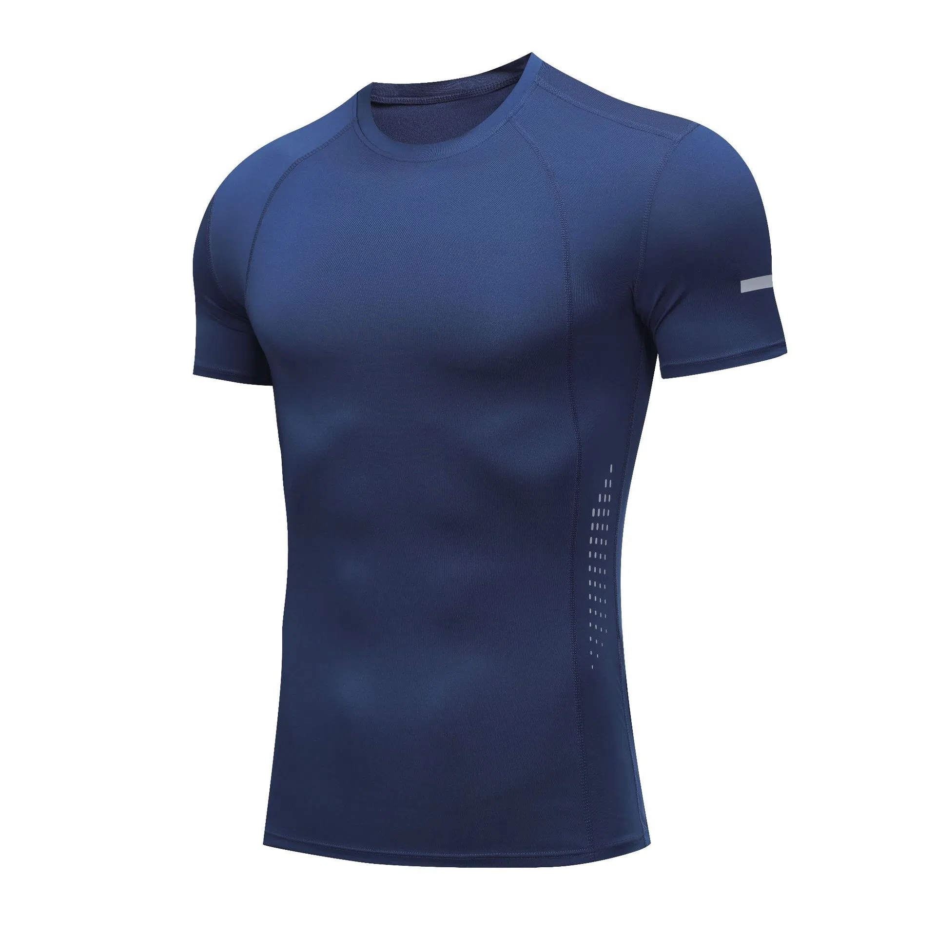 玉儿恋 跑步运动紧身服透气修身薄款高弹速干短袖健身衣 男款