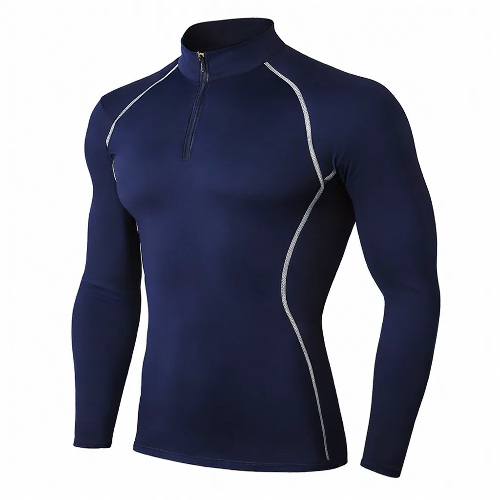 浪莎 运动训练长袖高弹速干健身衣 男款