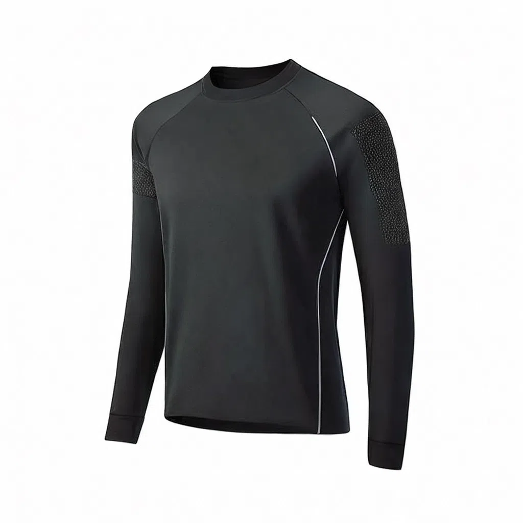 浪莎 运动休闲圆领长袖健身衣 男款