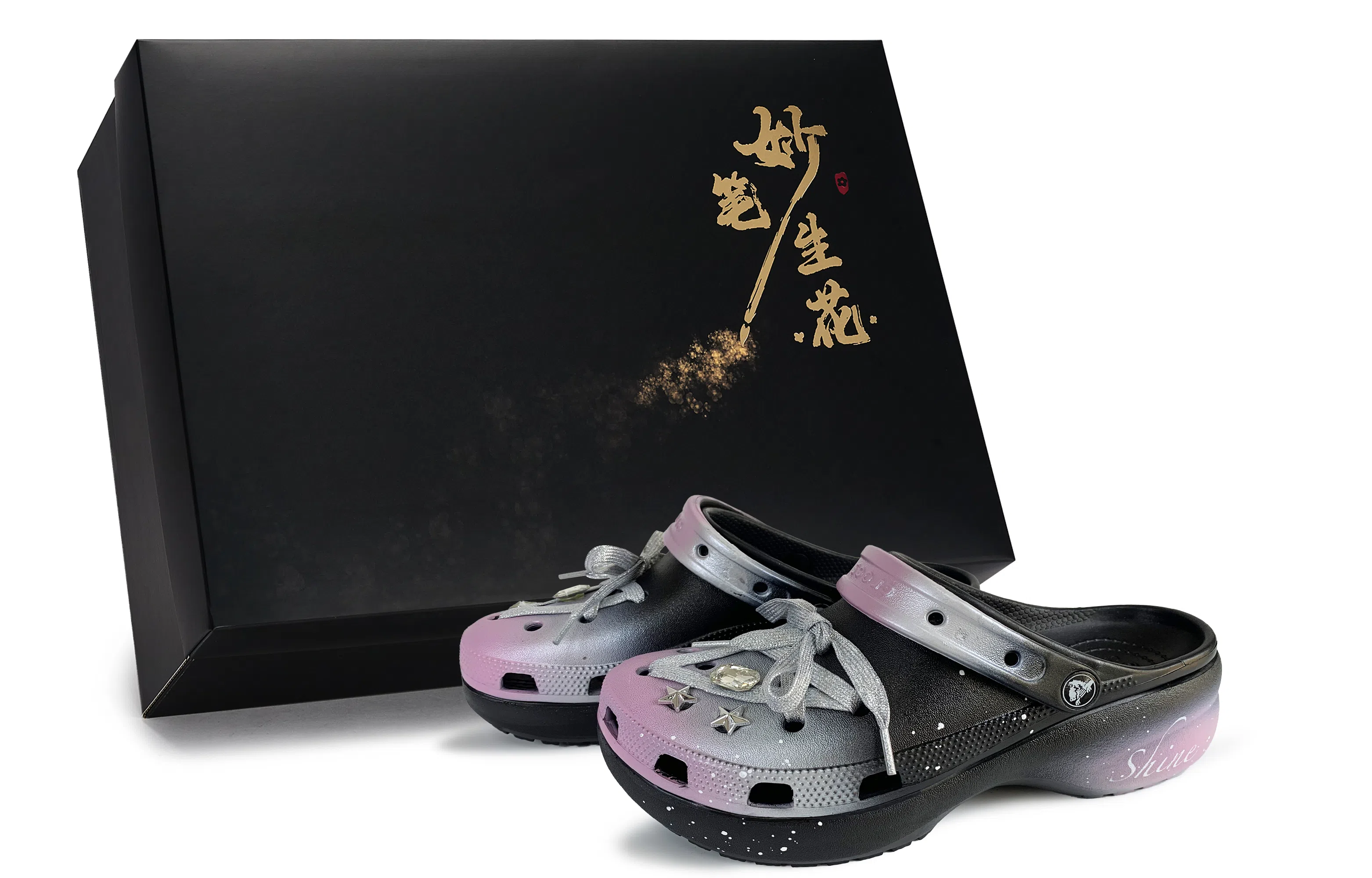 Crocs Classic Platform Clog Silver/Pink