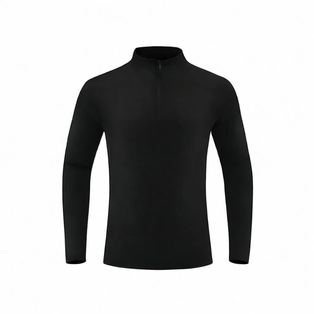 浪莎 高领半拉链训练服速干长袖健身衣 男款
