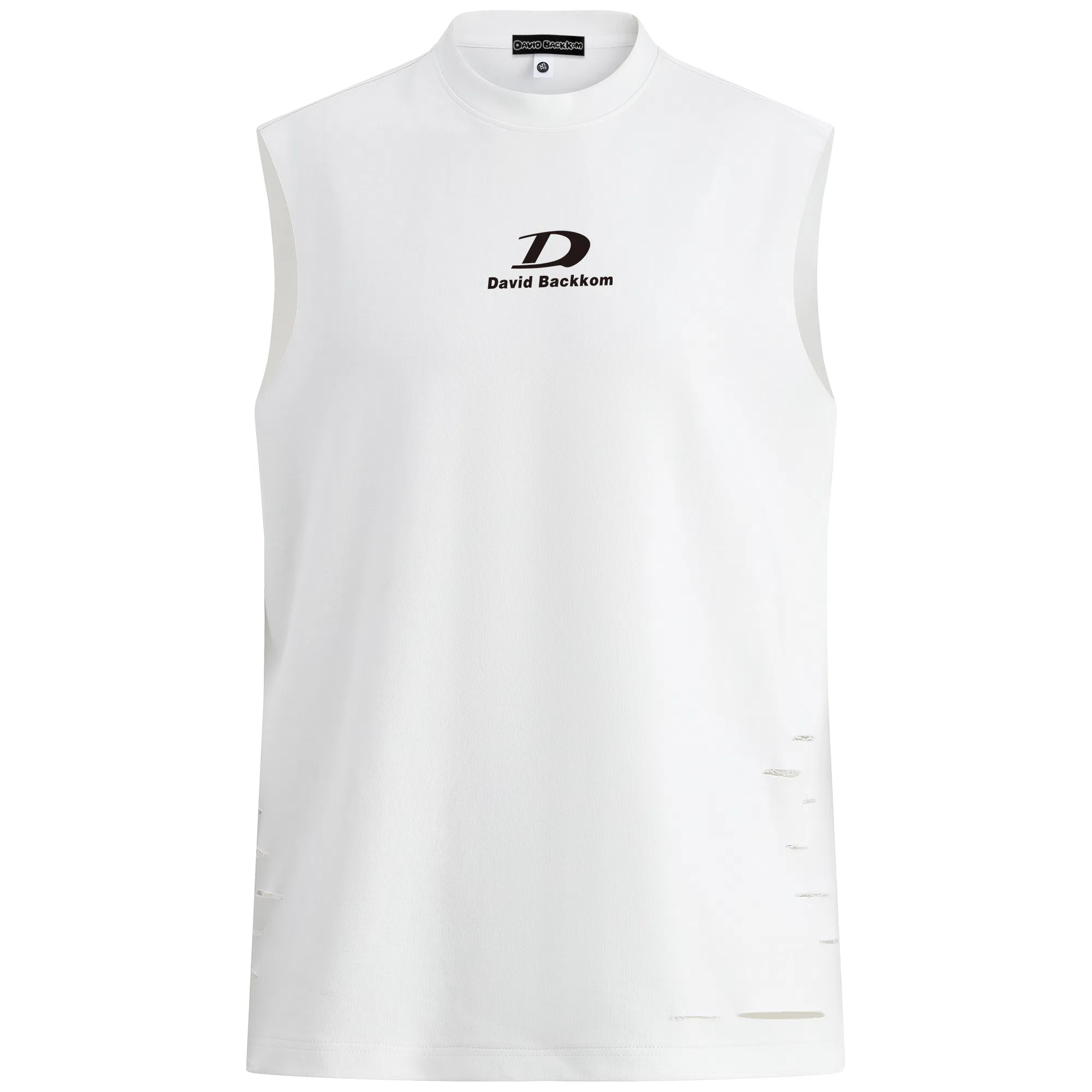 大卫贝肯 美式字母印花无袖宽松百搭背心 男女同款