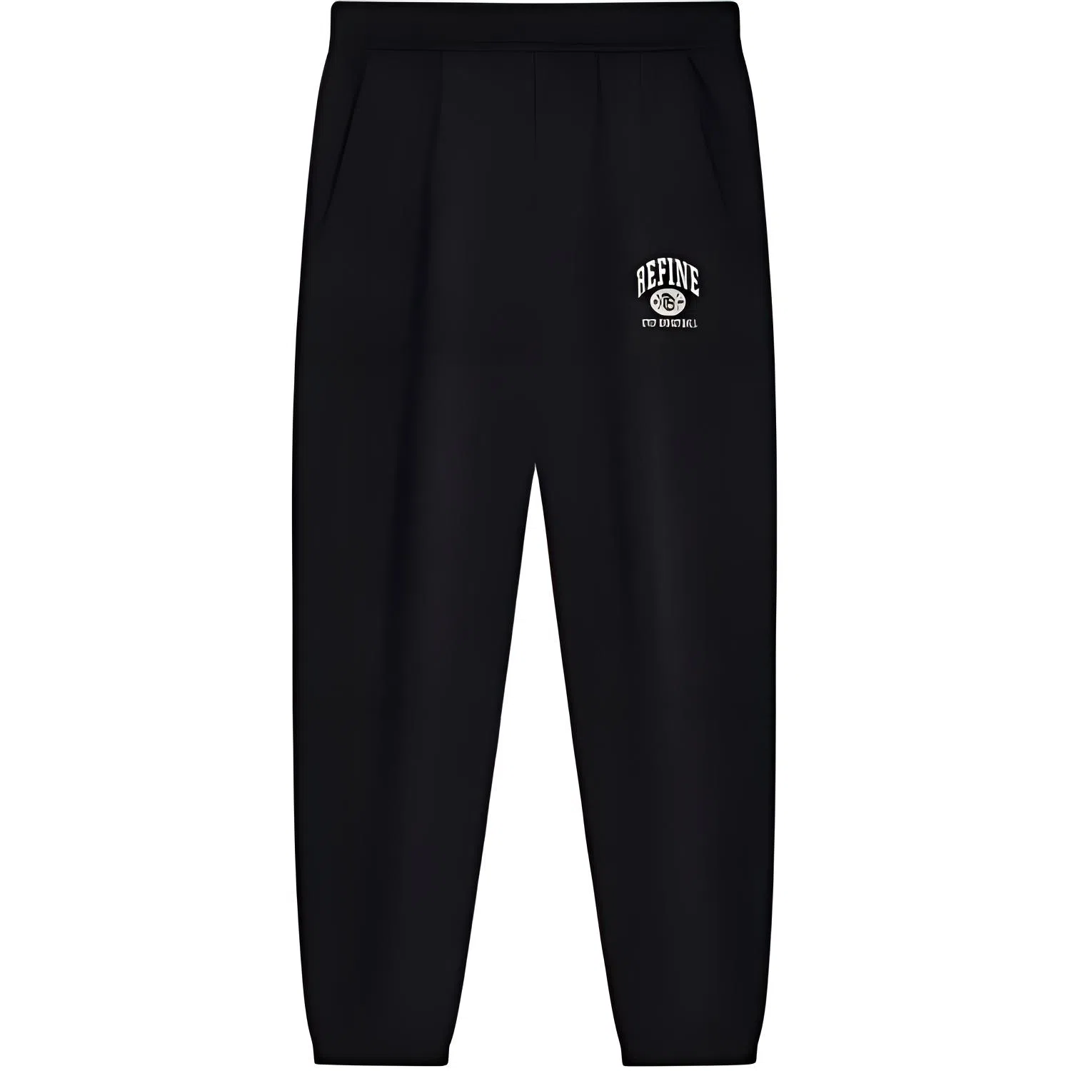 特步 篮球系列 字母宽松中腰系带束脚运动长裤 男款 正黑色