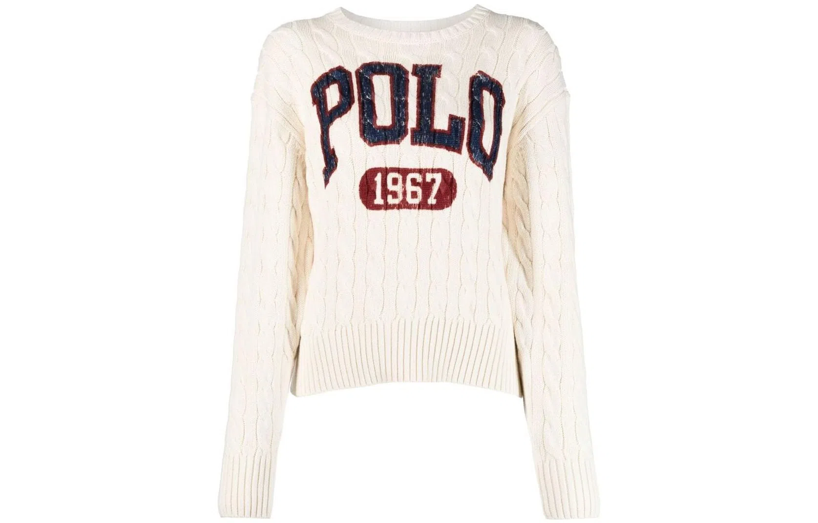 Polo Ralph Lauren SS22 Logo Knit Sweater White