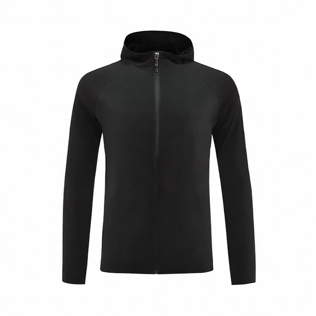 浪莎 合身休闲连帽空白版训练长袖健身衣 男款