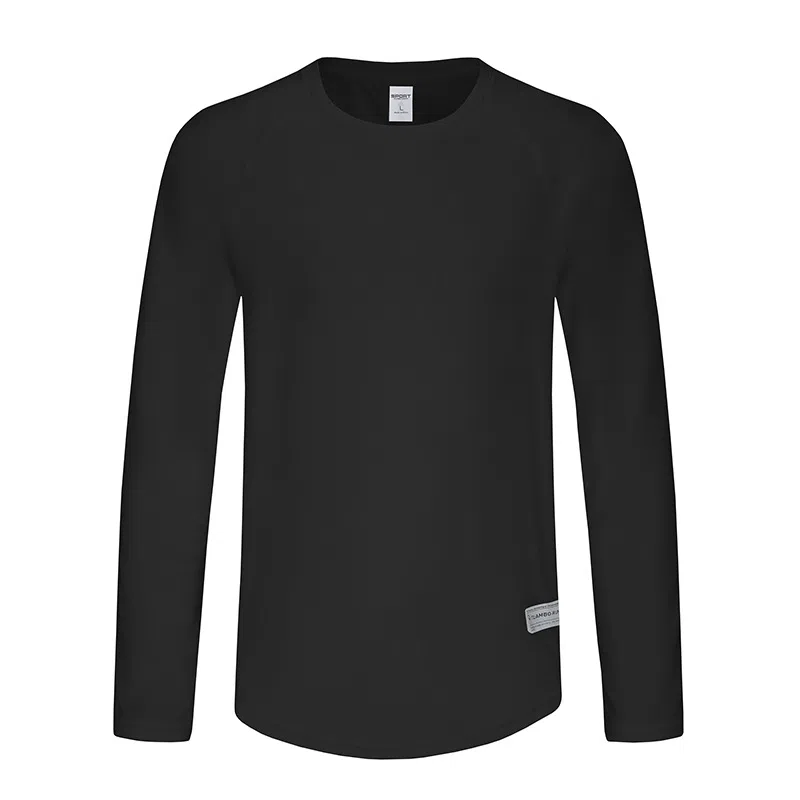 浪莎 速干圆领套头长袖健身衣 男款