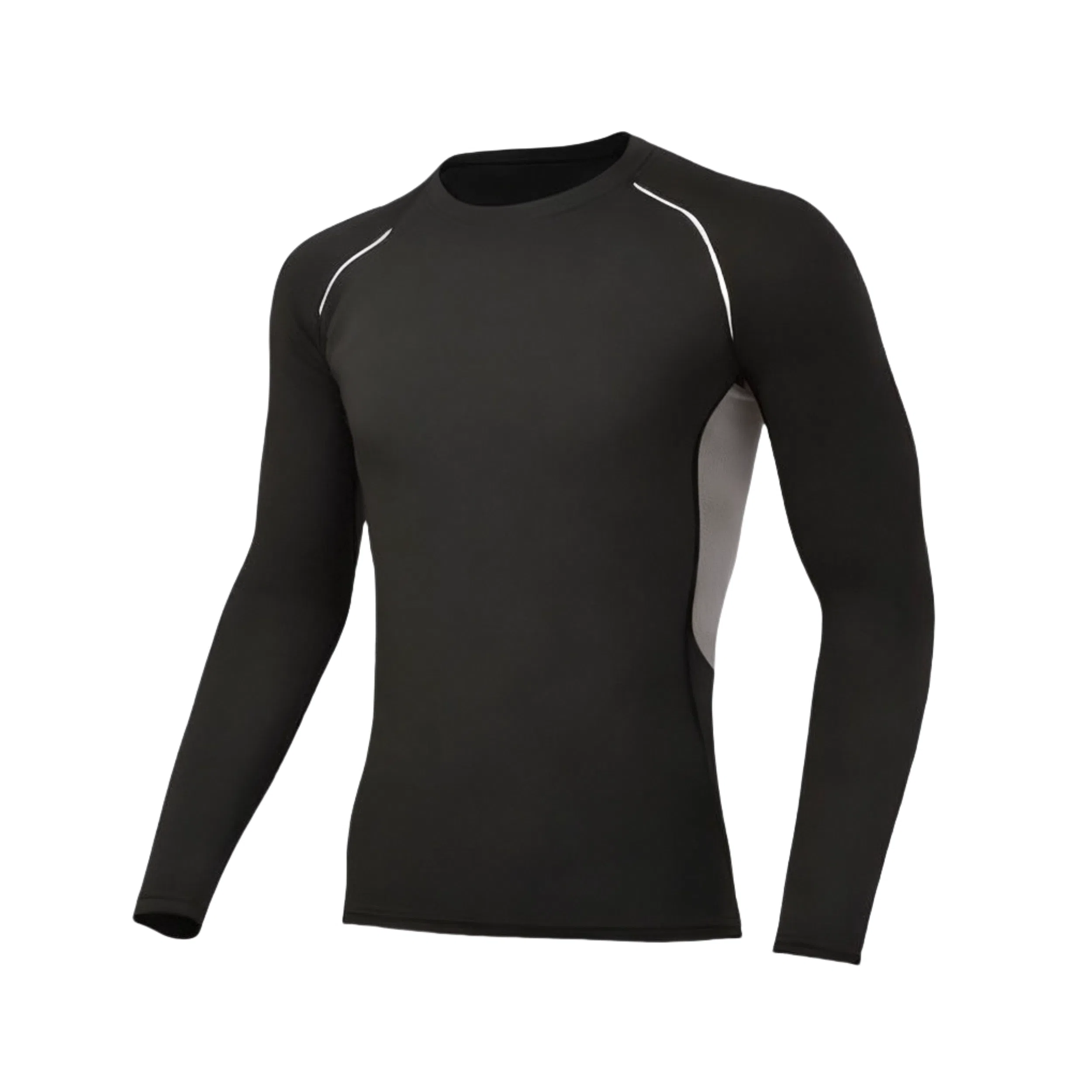 浪莎 运动透气服骑行训练长袖健身衣 男款