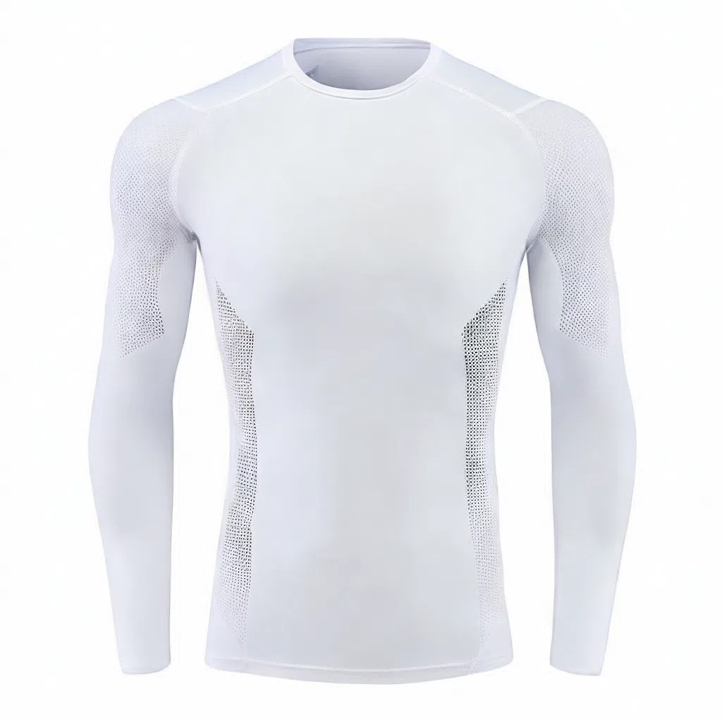 浪莎 压缩速干长袖健身衣 男款