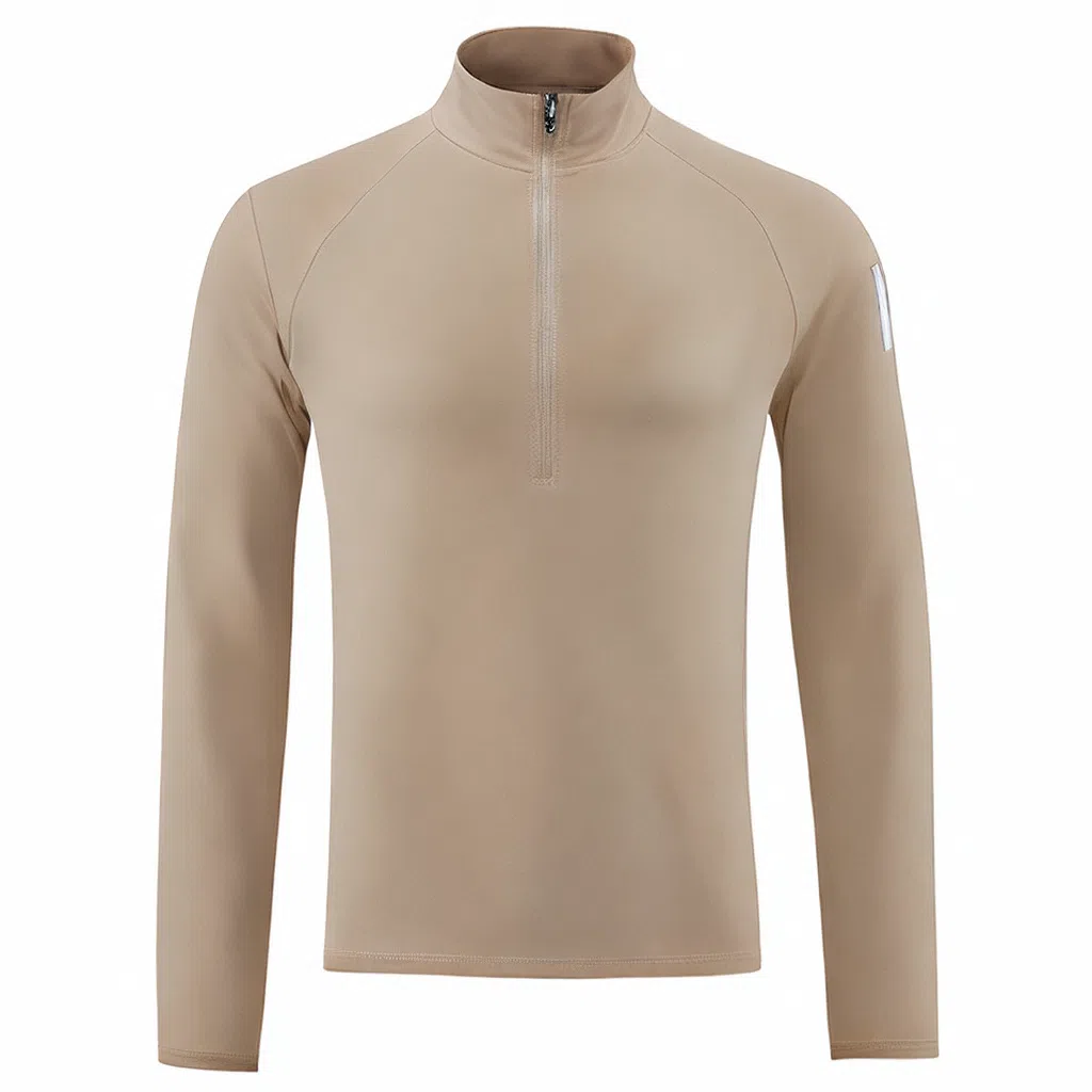 浪莎 高弹速干长袖运动纯色插肩健身衣 男款