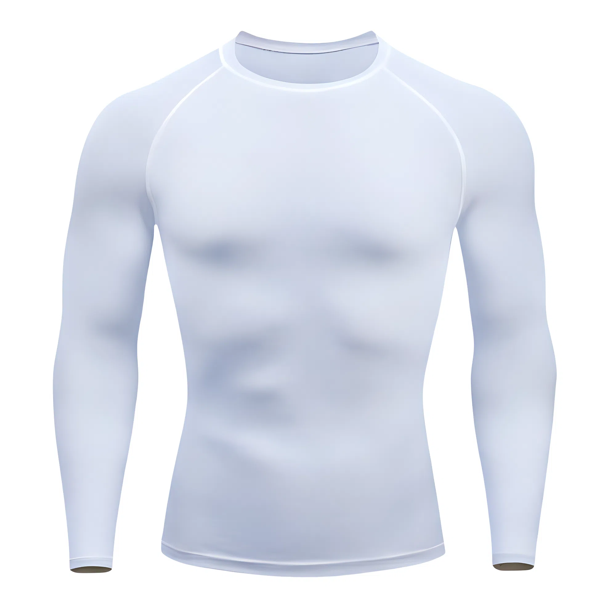 浪莎 运动长袖弹力修身运动健身衣 男款