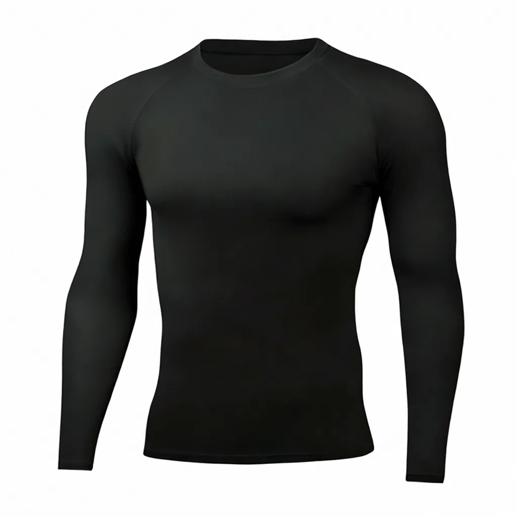 浪莎 紧身训练运动跑步长袖 排汗速干衣健身衣 男款