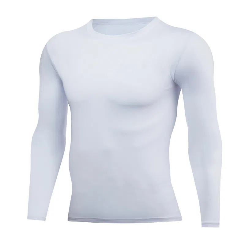 浪莎 紧身训练运动跑步长袖 排汗速干衣健身衣 男款