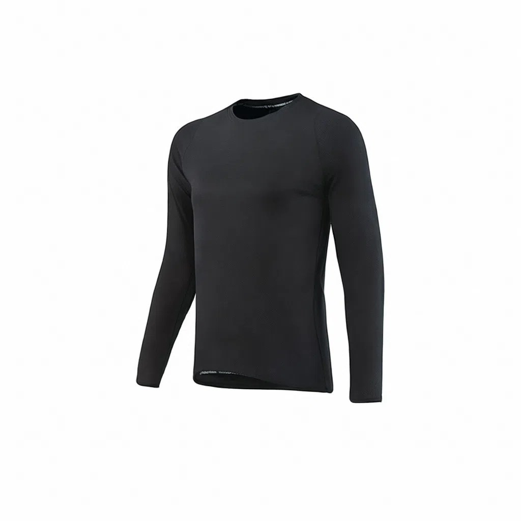 浪莎 弹力圆领户外薄款速干衣健身衣 男款