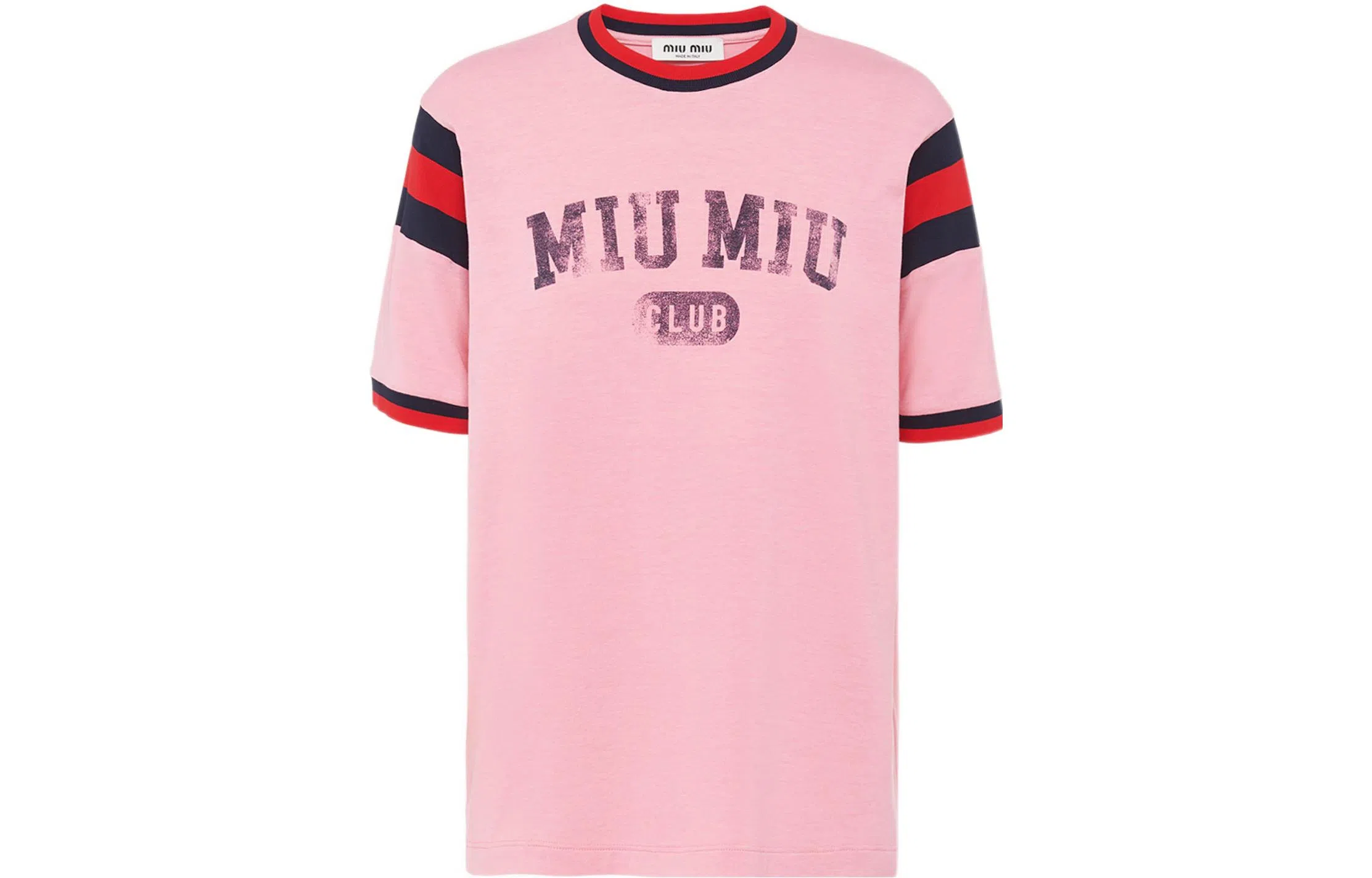 Miu Miu SS22 Logo T-Shirt Pink