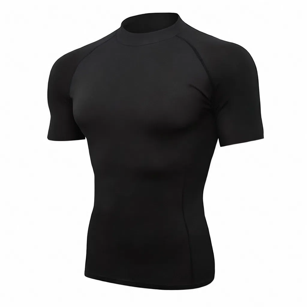 浪莎 圆领男士短袖运动跑步健身衣 男款