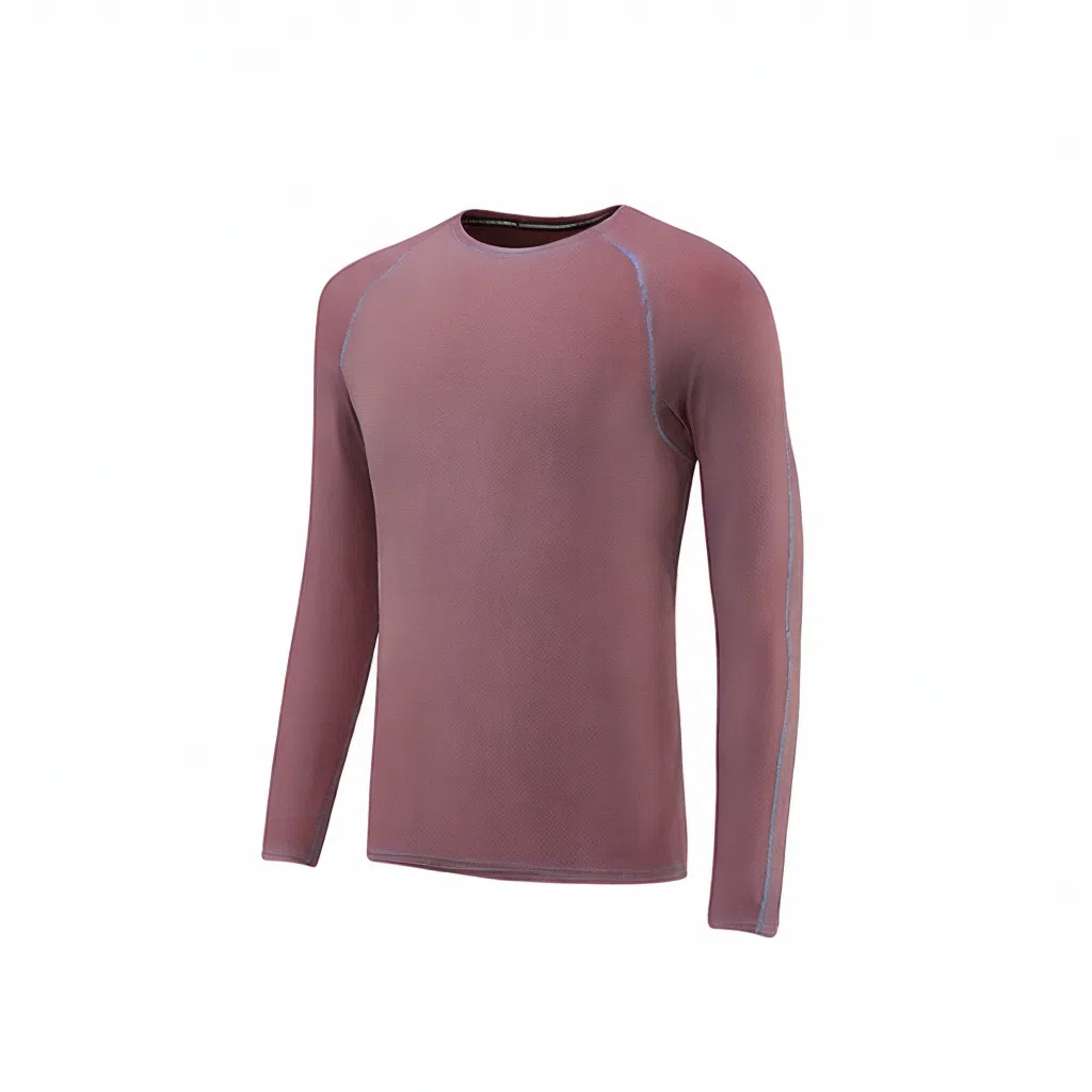 浪莎 弹力圆领户外薄款速干衣健身衣 男款