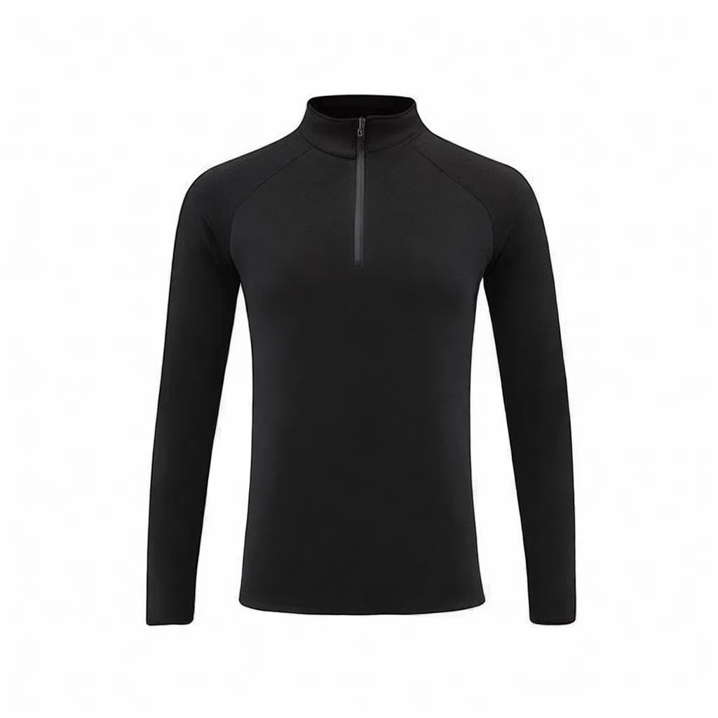 浪莎 运动半拉链立领长袖健身衣 男款