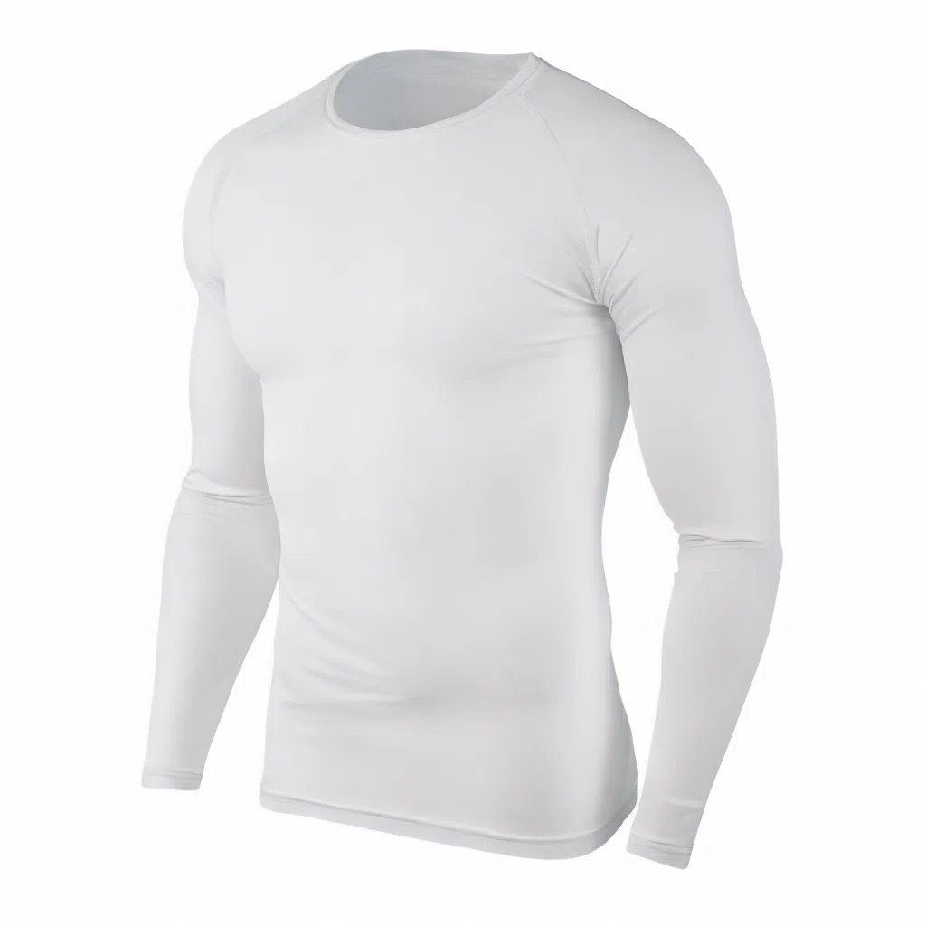 浪莎 针织长袖衫户外速干衣跑步圆领健身衣 男款